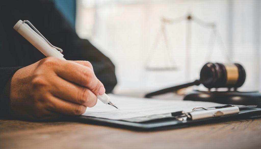 Law theme, mallet of the judge, law enforcement officers,